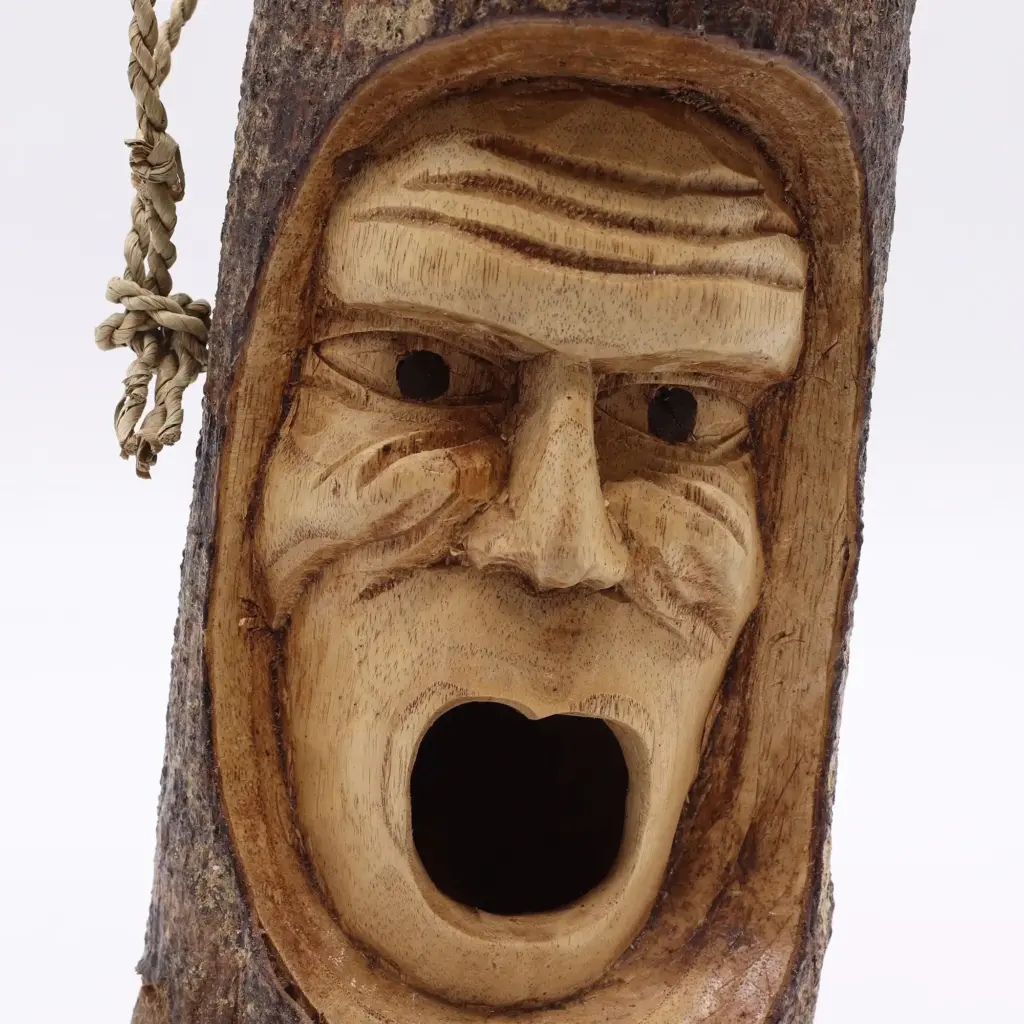 Tree Trunk Face – Bird House – Grumpy Old Man | www.artisangoods.co.uk 4 Tree Trunk Face – Bird House – Grumpy Old Man | www.artisangoods.co.uk 4