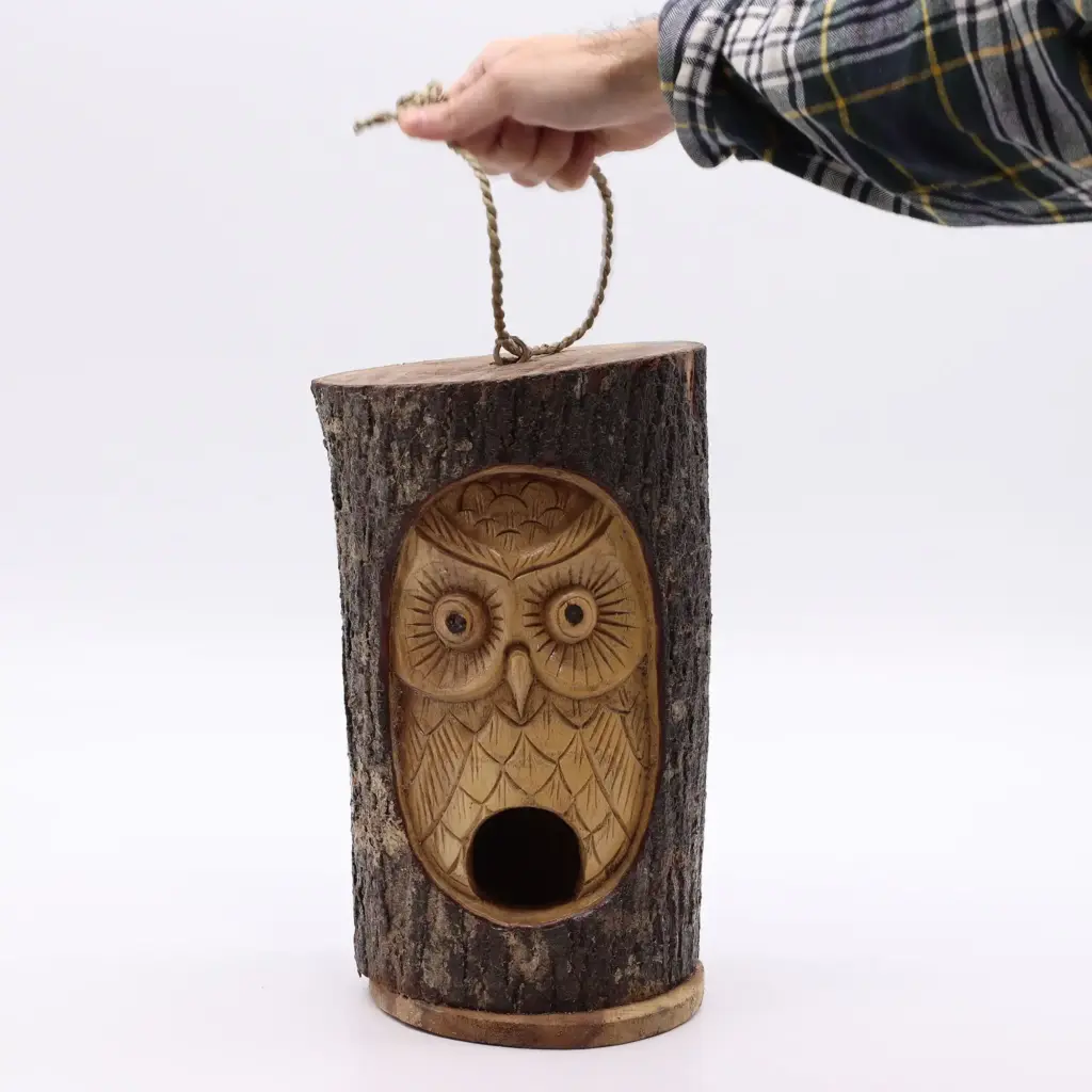 Tree Trunk Face – Bird House – Wise Owl | www.artisangoods.co.uk 2 Tree Trunk Face – Bird House – Wise Owl | www.artisangoods.co.uk 2