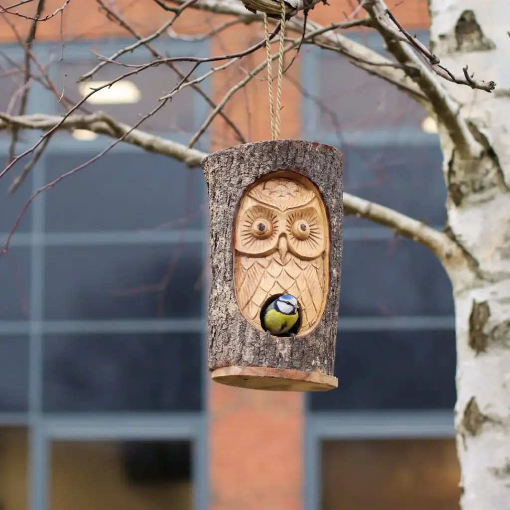 Tree Trunk Face – Bird House – Wise Owl | www.artisangoods.co.uk 4 Tree Trunk Face – Bird House – Wise Owl | www.artisangoods.co.uk 4