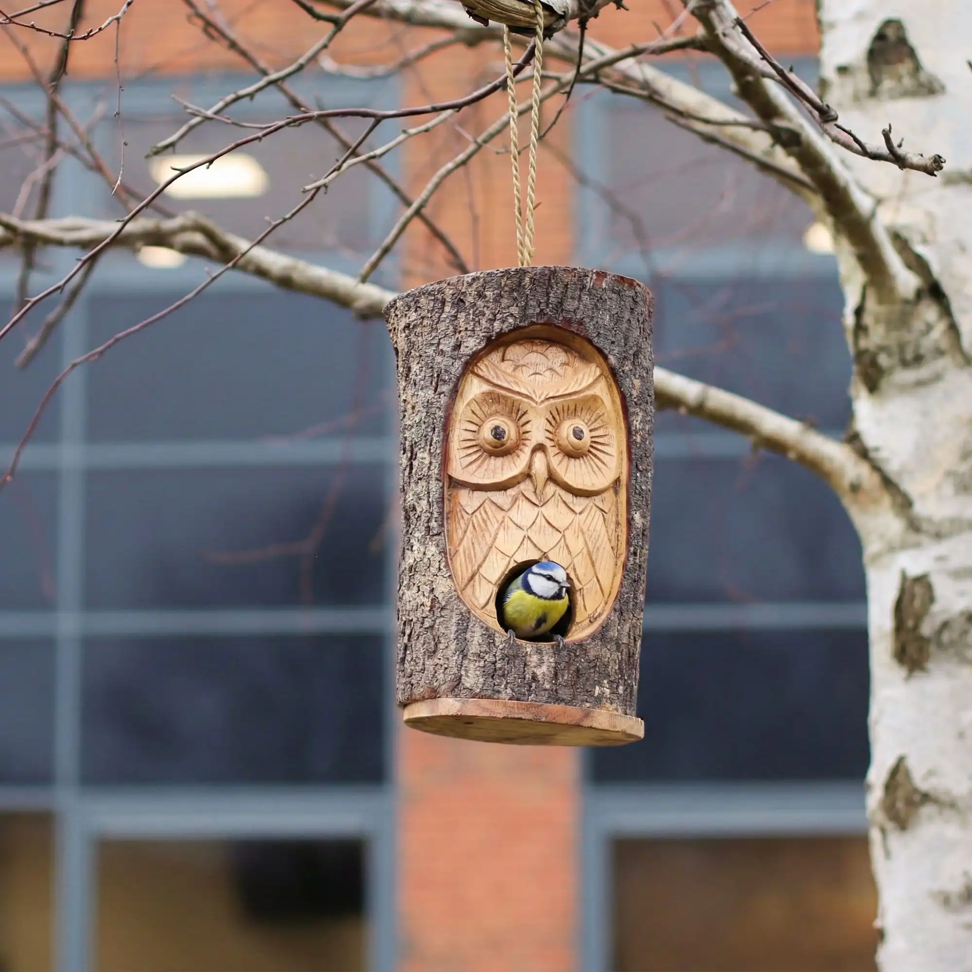Tree Trunk Face – Bird House – Wise Owl | www.artisangoods.co.uk 5 Tree Trunk Face – Bird House – Wise Owl | www.artisangoods.co.uk 4