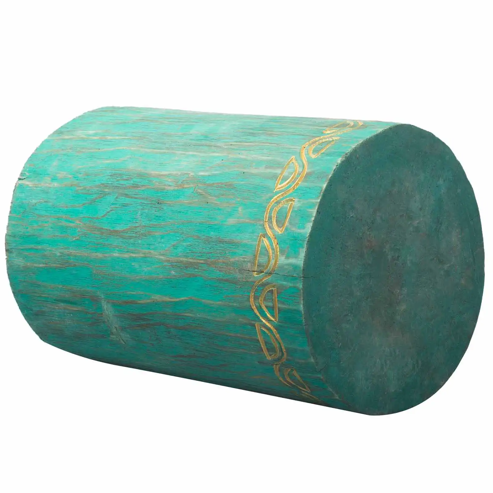 Tribal Stool / Table – Albasia – Turquoise | www.artisangoods.co.uk 3 Tribal Stool / Table – Albasia – Turquoise | www.artisangoods.co.uk 2