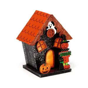 Trick or Treat Pumpkin House Halloween LED Decoration | www.artisangoods.co.uk 7