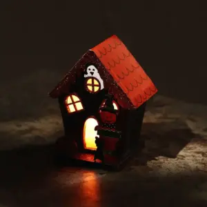Trick or Treat Pumpkin House Halloween LED Decoration | www.artisangoods.co.uk 8