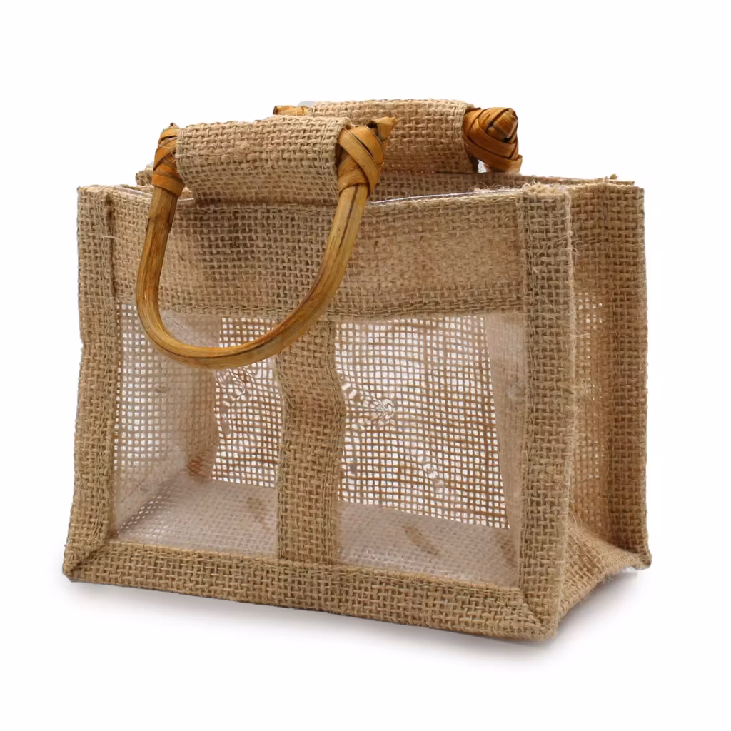 Two Jar Jute Gift Bag – Natural | www.artisangoods.co.uk