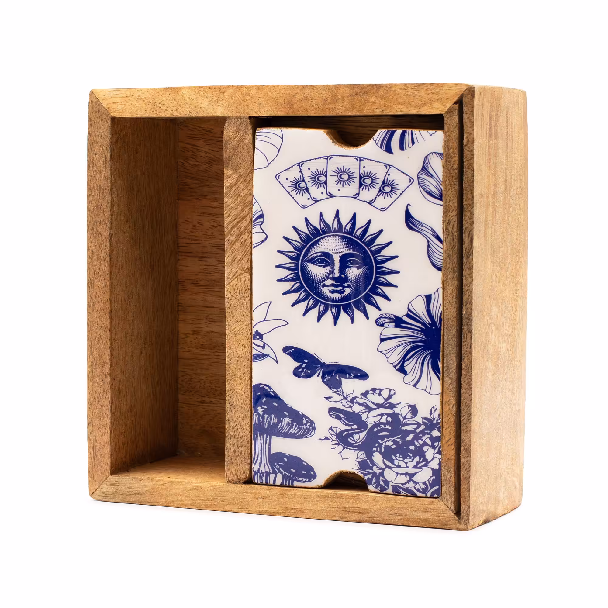 Two Section Tarot Box with Card Holder | www.artisangoods.co.uk 5 Two Section Tarot Box with Card Holder - Image 4