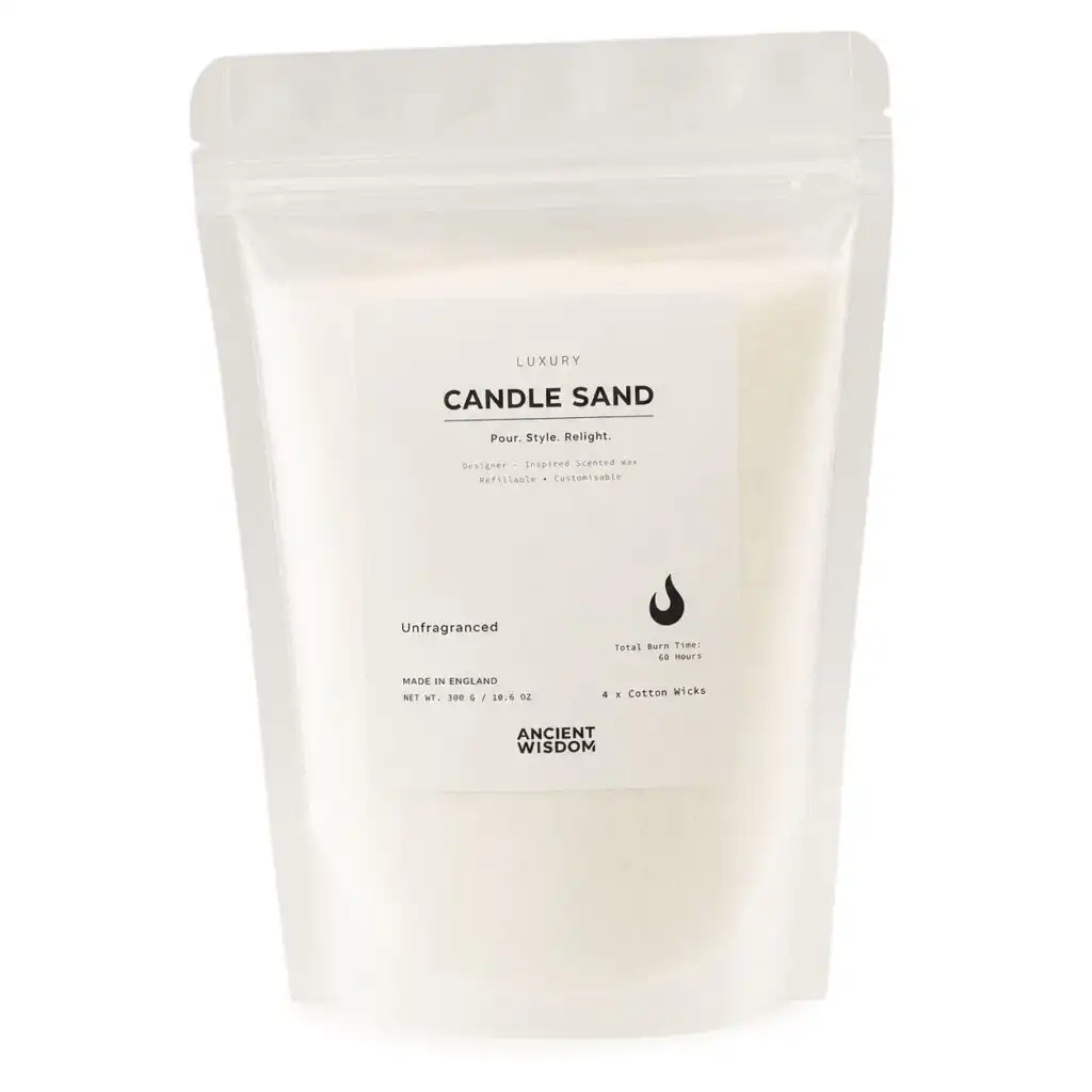Unfragranced Candle Sand - White - 300g