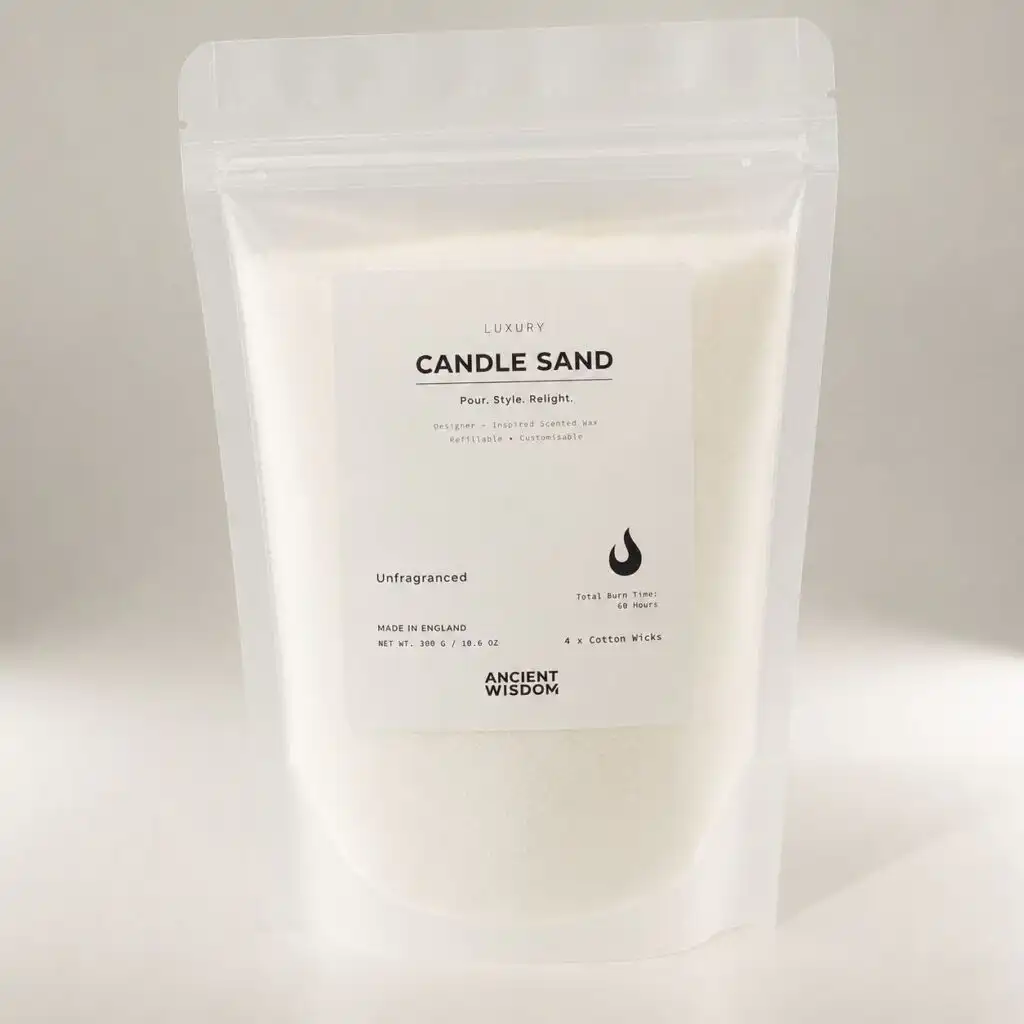 Unfragranced Candle Sand - White - 300g