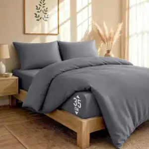 Utopia Bedding 4 Piece Double Bedding Set Grey