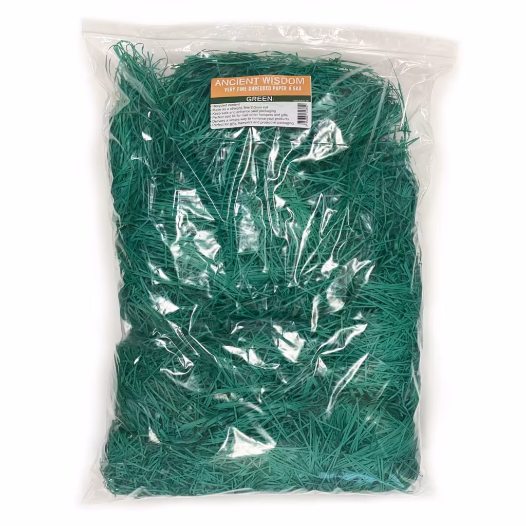 Very Fine Shredded paper – Green (0.5KG) | www.artisangoods.co.uk 2