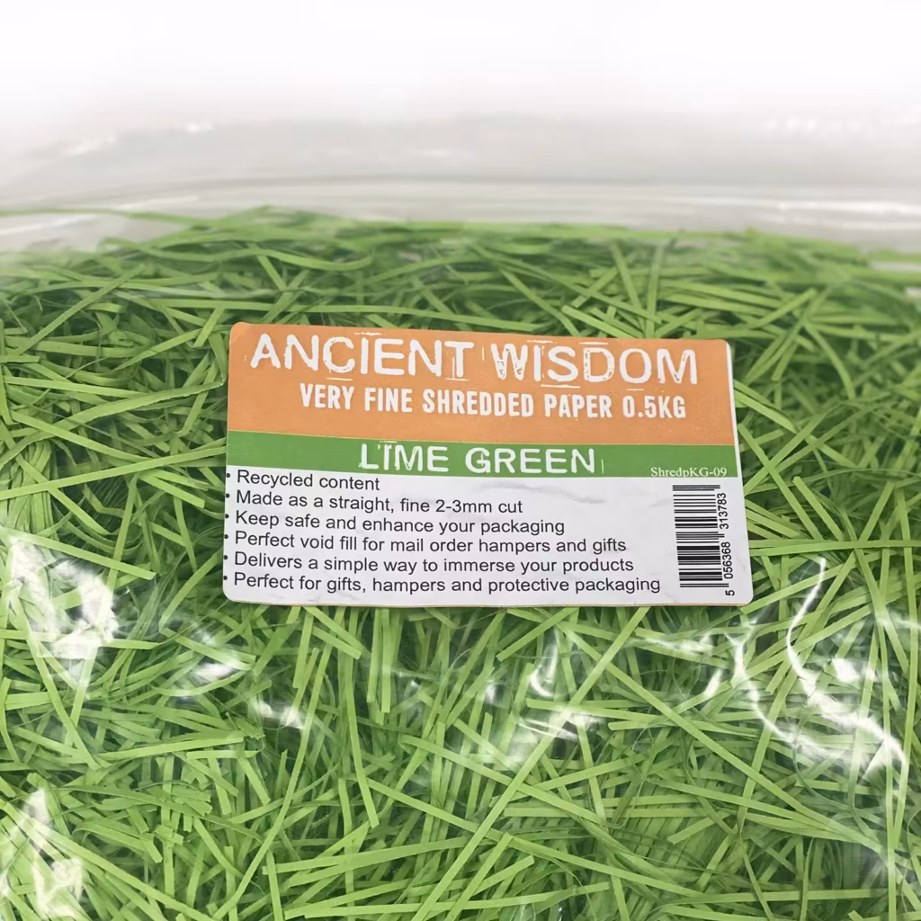 Very Fine Shredded paper – Lime Green (0.5KG) | www.artisangoods.co.uk 2