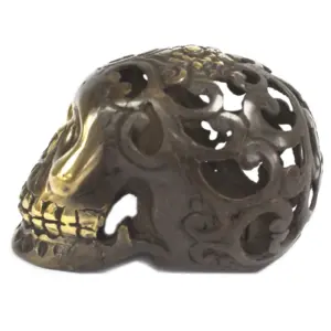 Vintage Brass Skull – Lrg | www.artisangoods.co.uk 5