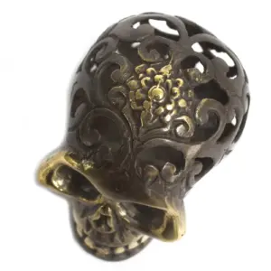 Vintage Brass Skull – Lrg | www.artisangoods.co.uk 3
