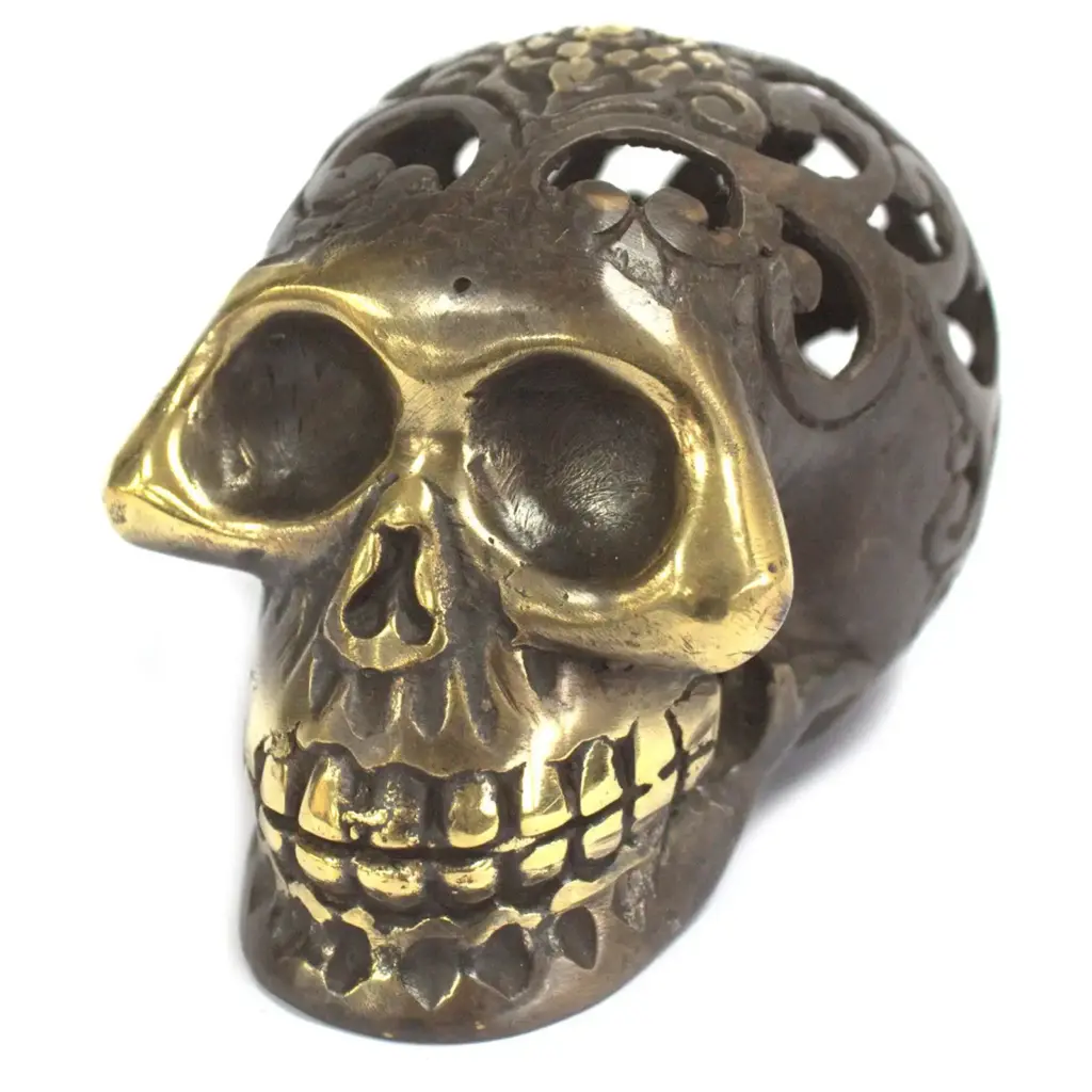 Vintage Brass Skull – Lrg | www.artisangoods.co.uk