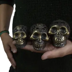 Vintage Brass Skull – Small | www.artisangoods.co.uk 3
