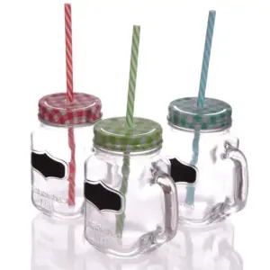 Vintage Drinking Jar and Chalkboard – Green | www.artisangoods.co.uk 2