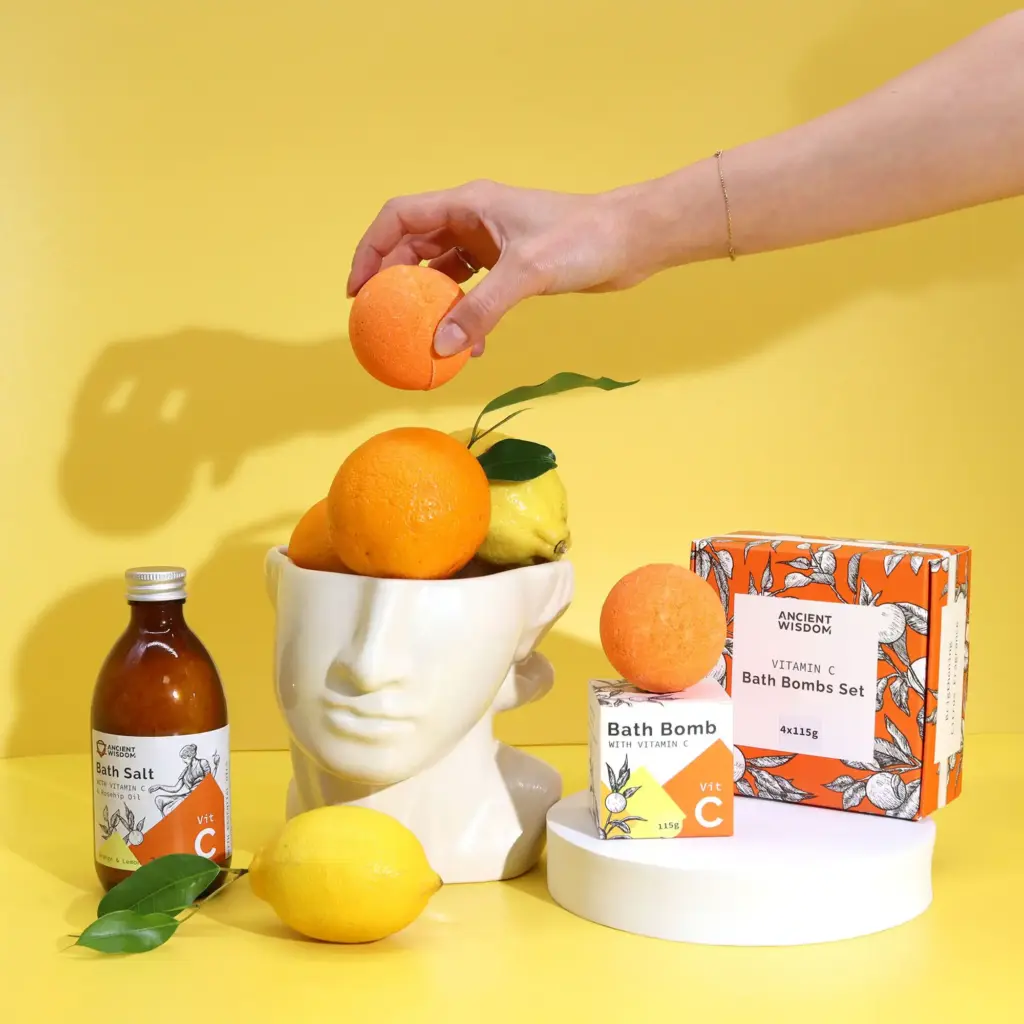 Vitamin C Infused Bath Bomb with Essential Oils | www.artisangoods.co.uk 5