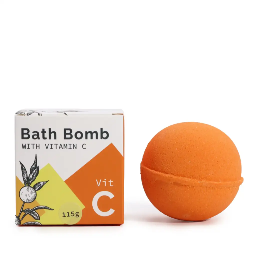 Vitamin C Infused Bath Bomb with Essential Oils | www.artisangoods.co.uk