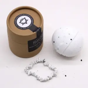 White Jasper Gem Bracelet Bath Bomb | www.artisangoods.co.uk 4