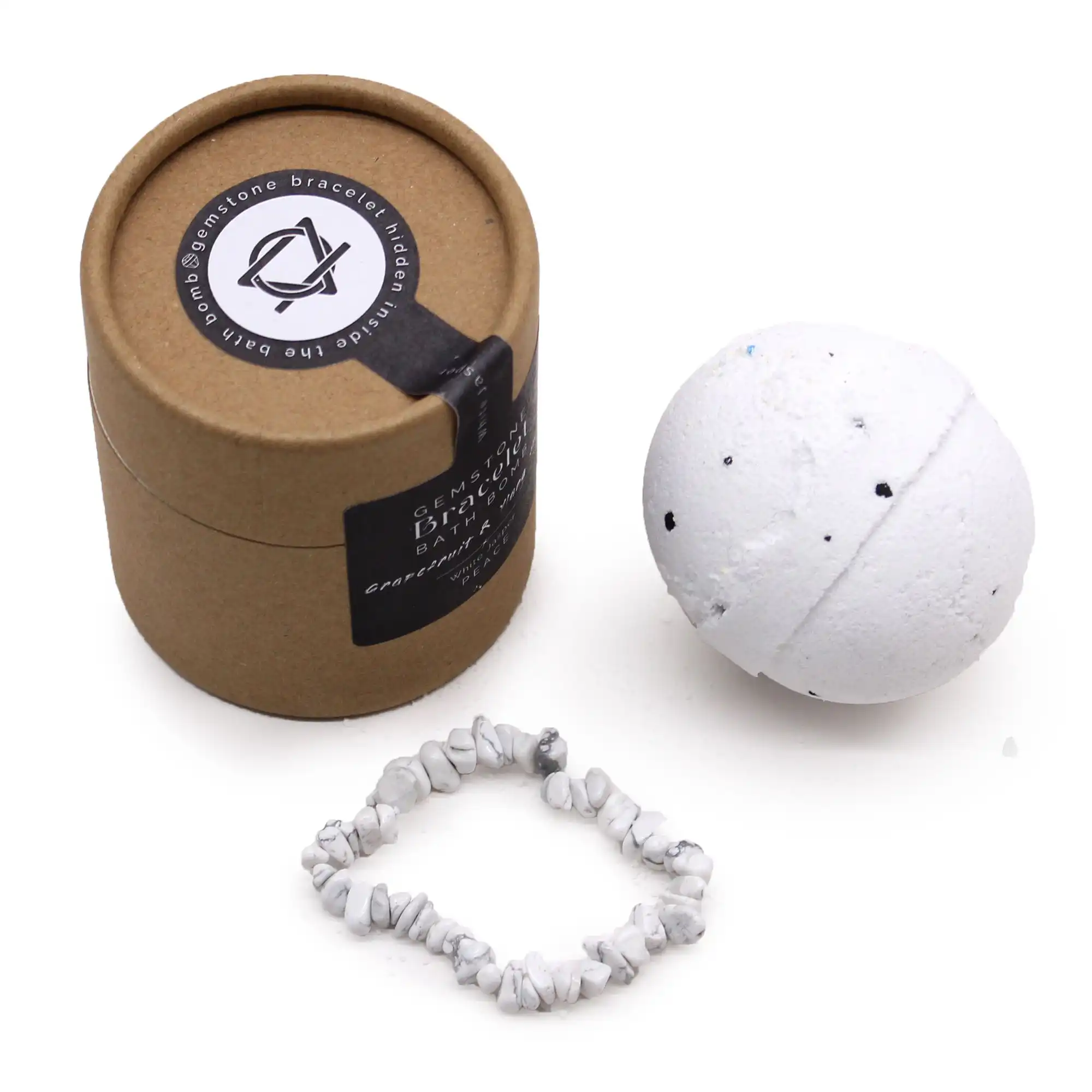 White Jasper Gem Bracelet Bath Bomb | www.artisangoods.co.uk 2 White Jasper Gem Bracelet Bath Bomb | www.artisangoods.co.uk 1