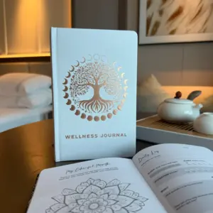 White Wellness Journal – 120 pages – Rose Gold Tree of Life | www.artisangoods.co.uk White Wellness Journal – 120 pages – Rose Gold Tree of Life | www.artisangoods.co.uk