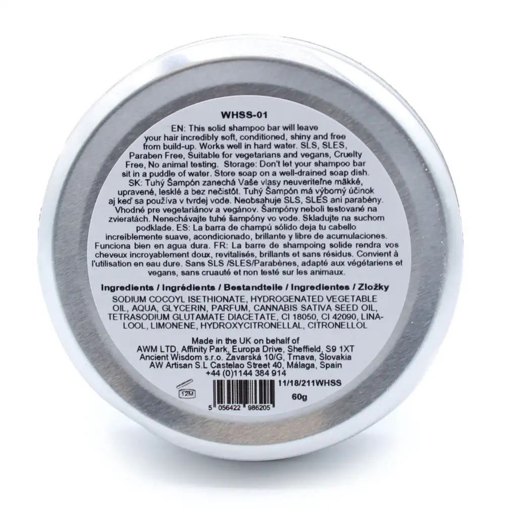 Wild Hare Solid Shampoo 60g – Orchid | www.artisangoods.co.uk 2