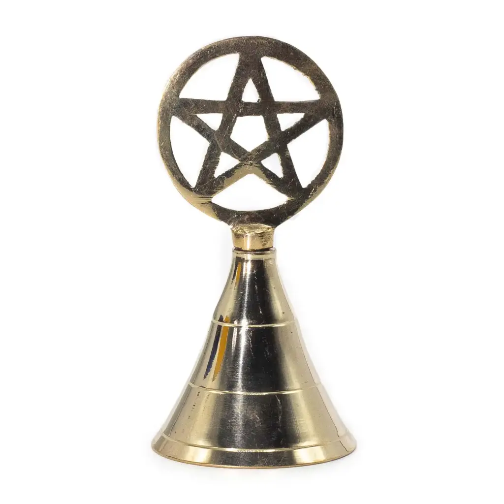 Altar Brass Bell – Pentagram | www.artisangoods.co.uk