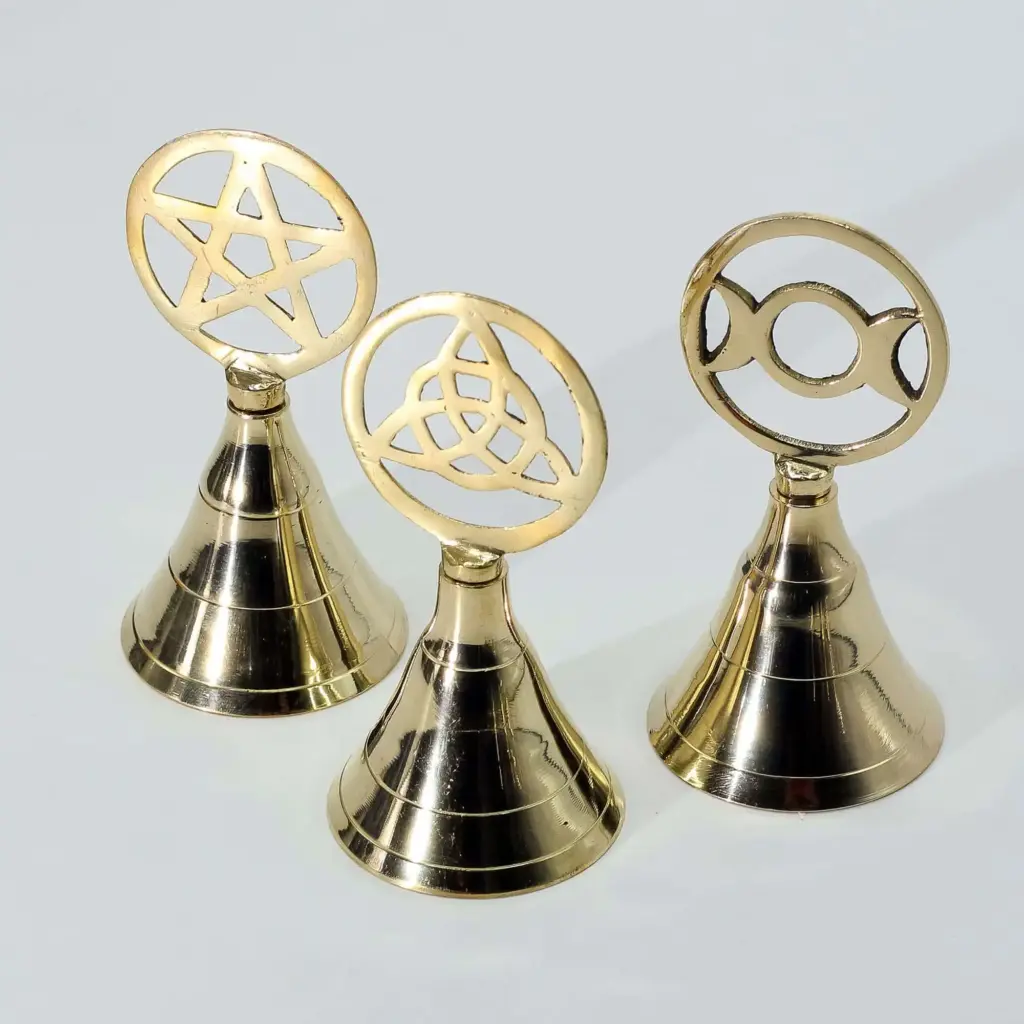 Altar Brass Bell – Three Moon | www.artisangoods.co.uk 2 Altar Brass Bell – Three Moon | www.artisangoods.co.uk 2