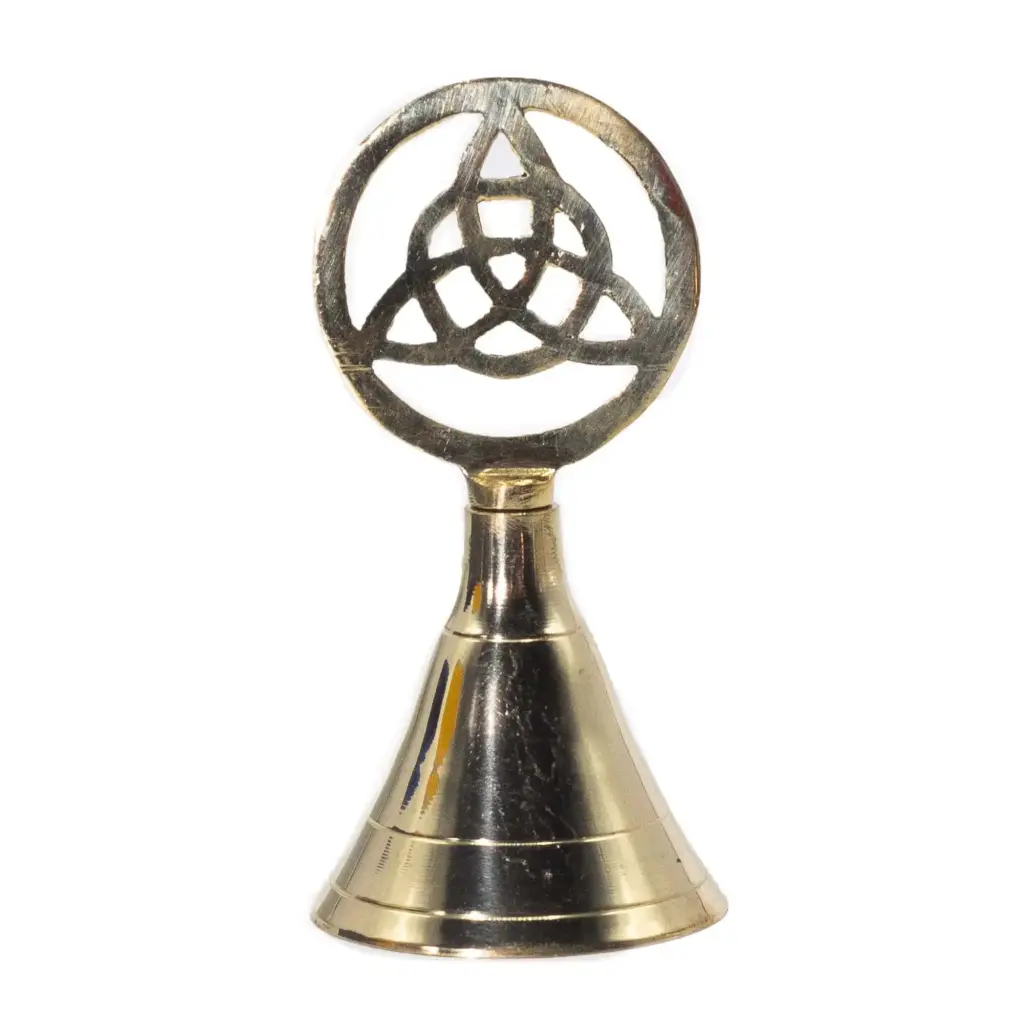 Altar Brass Bell – Triquetra | www.artisangoods.co.uk