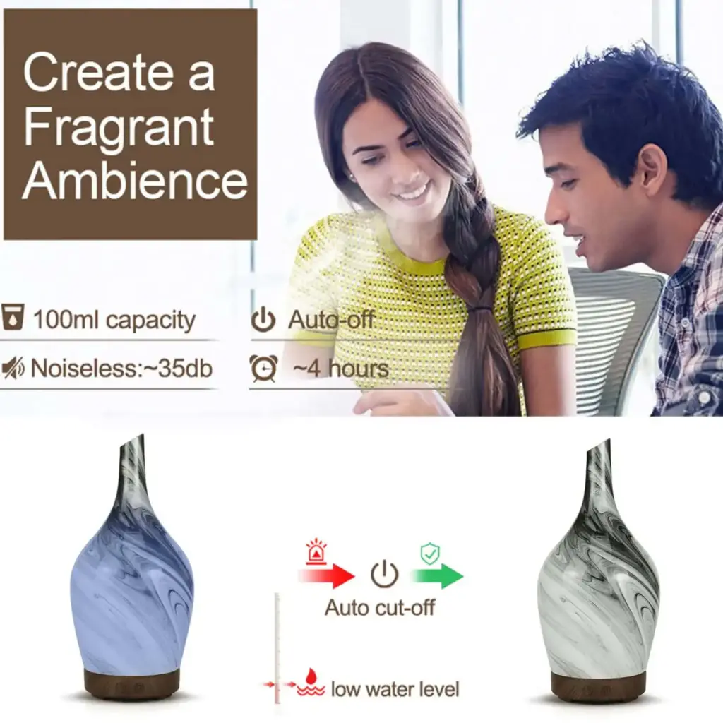 Aroma Atomiser – Glass Abstract Grey USB | www.artisangoods.co.uk 4
