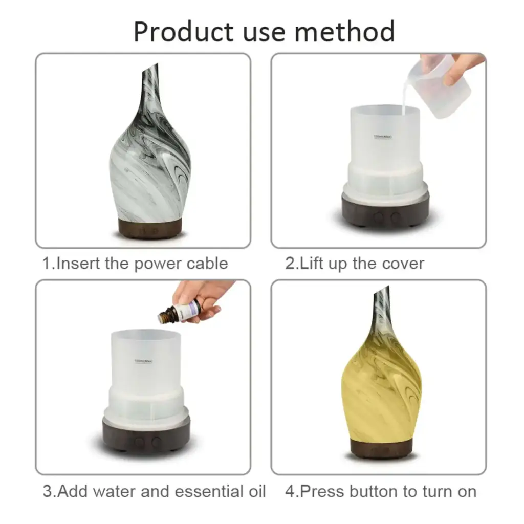 Aroma Atomiser – Glass Abstract Grey USB | www.artisangoods.co.uk 3