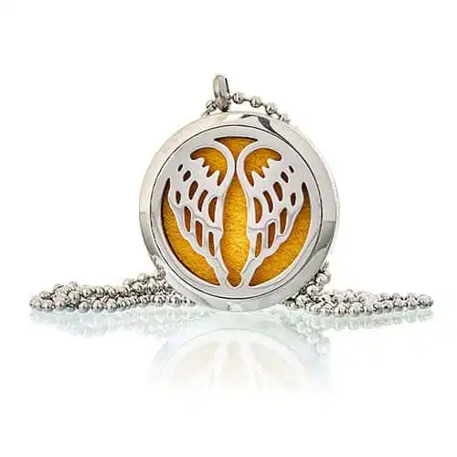Aromatherapy Diffuser Necklace – Angel Wings 30mm | www.artisangoods.co.uk 2 Aromatherapy Diffuser Necklace – Angel Wings 30mm | www.artisangoods.co.uk 1
