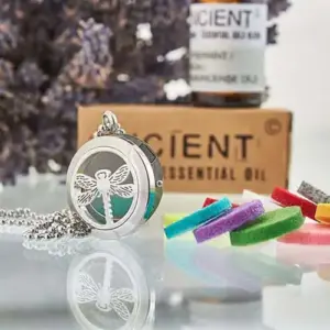 Aromatherapy Diffuser Necklace – Dragonfly 25mm | www.artisangoods.co.uk 2