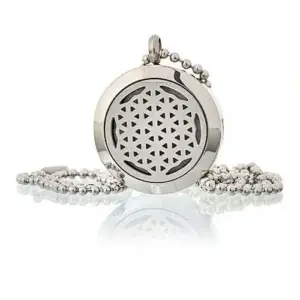 Aromatherapy Diffuser Necklace – Flower of Life 25mm | www.artisangoods.co.uk 2