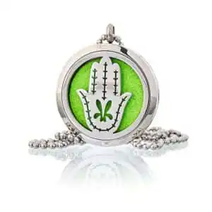 Aromatherapy Diffuser Necklace – Hand of Fatima 30mm | www.artisangoods.co.uk 1