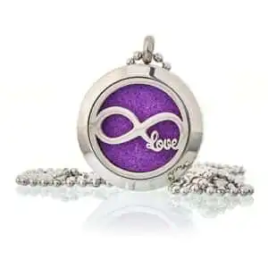 Aromatherapy Diffuser Necklace – Infinity Love 25mm | www.artisangoods.co.uk 1