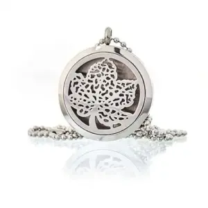 Aromatherapy Diffuser Necklace – Leaf 30mm | www.artisangoods.co.uk 5
