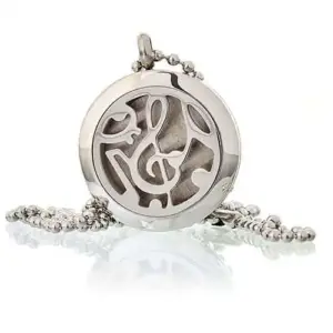 Aromatherapy Diffuser Necklace – Music Notes 25mm | www.artisangoods.co.uk 3