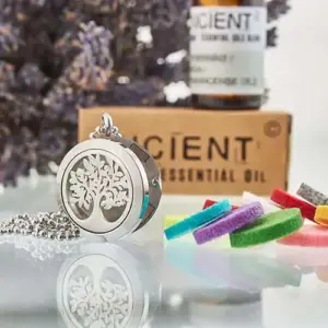 Aromatherapy Diffuser Necklace – Tree of Life 25mm | www.artisangoods.co.uk 2