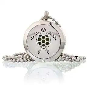 Aromatherapy Diffuser Necklace – Turtle 25mm | www.artisangoods.co.uk 1