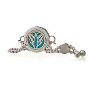 Aromatherapy Jewellery Chain Bracelet – Angel Wings – 20mm | www.artisangoods.co.uk 1
