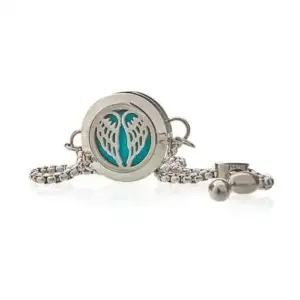 Aromatherapy Jewellery Chain Bracelet – Angel Wings – 20mm | www.artisangoods.co.uk 2