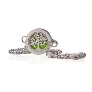 Aromatherapy Jewellery Chain Bracelet – Tree of Life – 20mm | www.artisangoods.co.uk 1