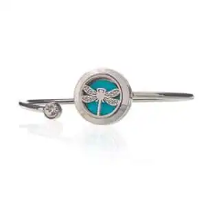 Aromatherapy Jewellery Crystal Bracelet – Dragonfly – 20mm | www.artisangoods.co.uk 1