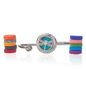 Aromatherapy Jewellery Crystal Bracelet – Dragonfly – 20mm | www.artisangoods.co.uk 3