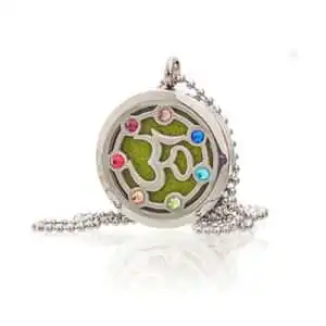 Aromatherapy Jewellery Necklace – OM Chakra – 30mm | www.artisangoods.co.uk 1