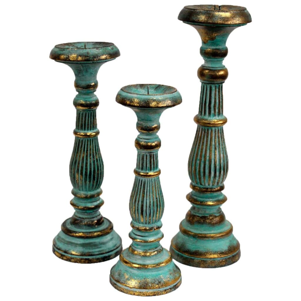 Medium Candle Stand – Turquois Gold | www.artisangoods.co.uk 2 Medium Candle Stand – Turquois Gold | www.artisangoods.co.uk 2