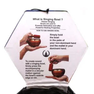 Buddha Singing Bowl Set- Black/Orange 10.7cm | www.artisangoods.co.uk 9