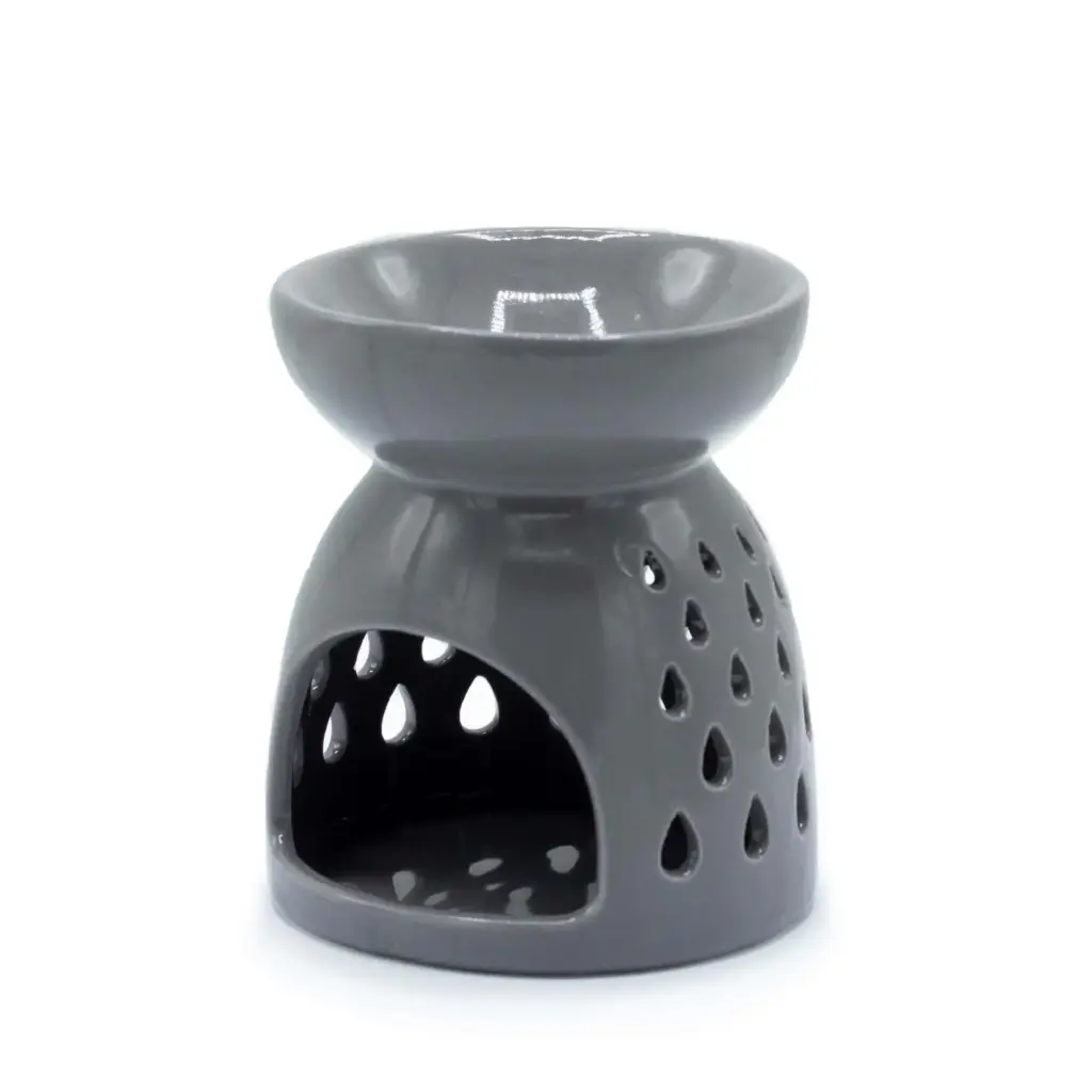 Classic Oil Burner – Teardrops Cutout – Grey | www.artisangoods.co.uk 2 Classic Oil Burner – Teardrops Cutout – Grey | www.artisangoods.co.uk 2