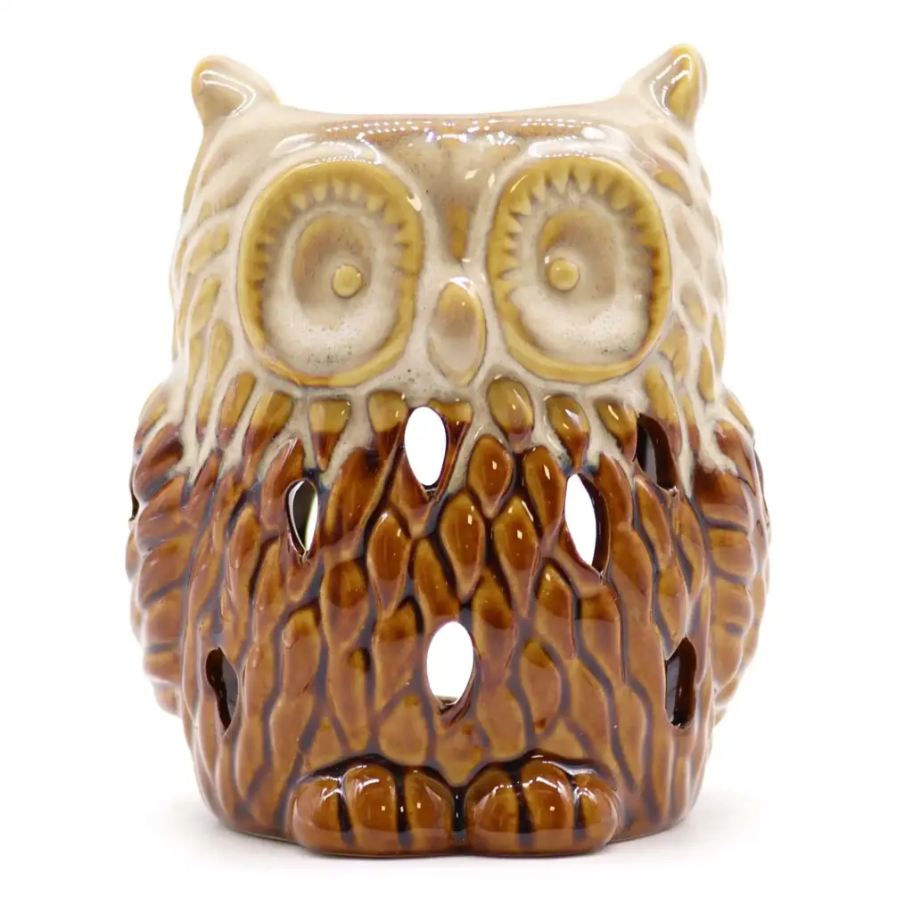 Classic Rustic Oil Burner – Owl (assorted) | www.artisangoods.co.uk