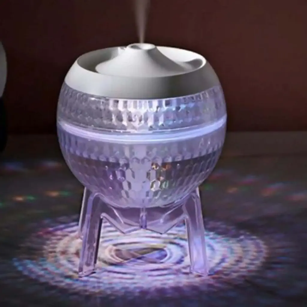 Clear Humidifer Mondo Planet – USB – Colour Change (down light) | www.artisangoods.co.uk